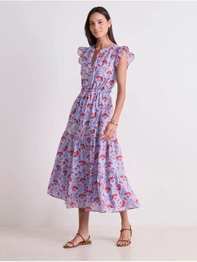 Vineyard Vines  Abigail Tie Waist Maxi Dress - Harper Floral